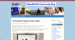 Desktop Screenshot of blog.massmatch.org