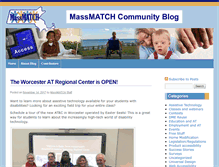 Tablet Screenshot of blog.massmatch.org